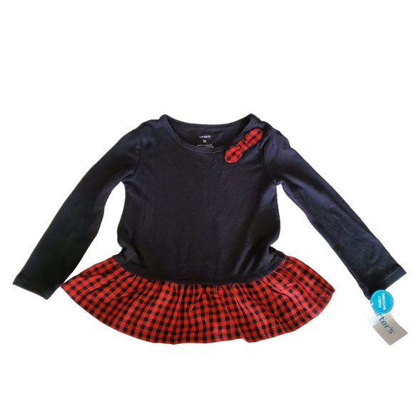 Carter's Red Buffalo dress NWT‎ Size 2T - Picture 1 of 4